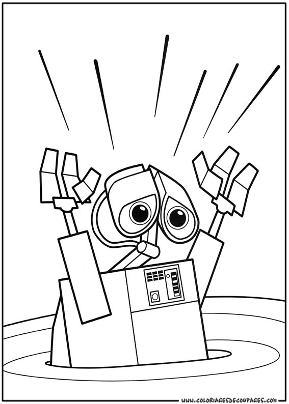 Coloring page: Wall-E (Animation Movies) #132062 - Free Printable Coloring Pages
