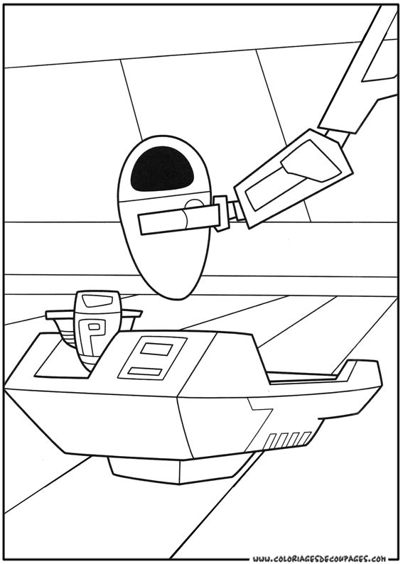 Coloring page: Wall-E (Animation Movies) #132068 - Free Printable Coloring Pages