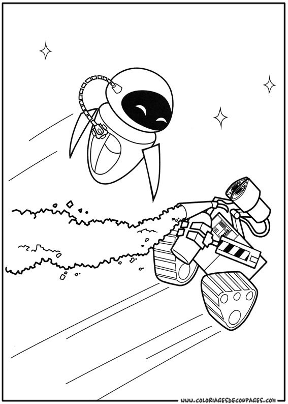 Coloring page: Wall-E (Animation Movies) #132069 - Free Printable Coloring Pages