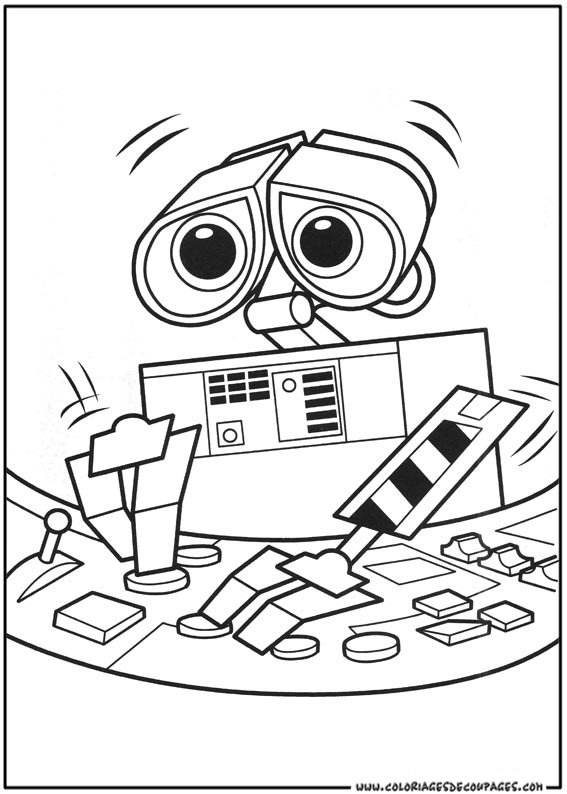 Coloring page: Wall-E (Animation Movies) #132078 - Free Printable Coloring Pages