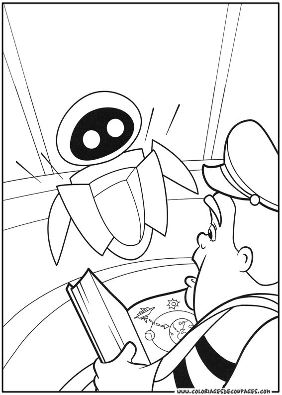 Coloring page: Wall-E (Animation Movies) #132082 - Free Printable Coloring Pages