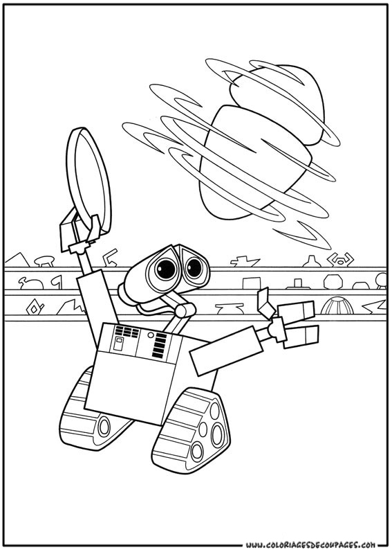 Coloring page: Wall-E (Animation Movies) #132086 - Free Printable Coloring Pages