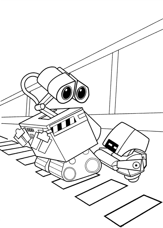 Coloring page: Wall-E (Animation Movies) #132099 - Free Printable Coloring Pages