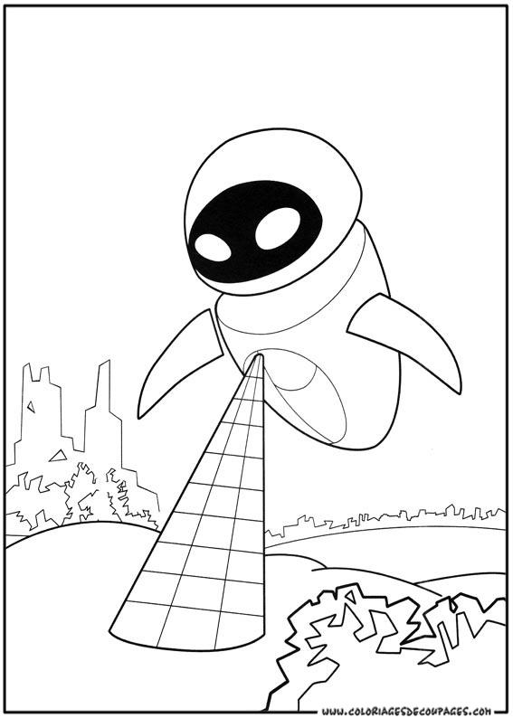 Coloring page: Wall-E (Animation Movies) #132101 - Free Printable Coloring Pages