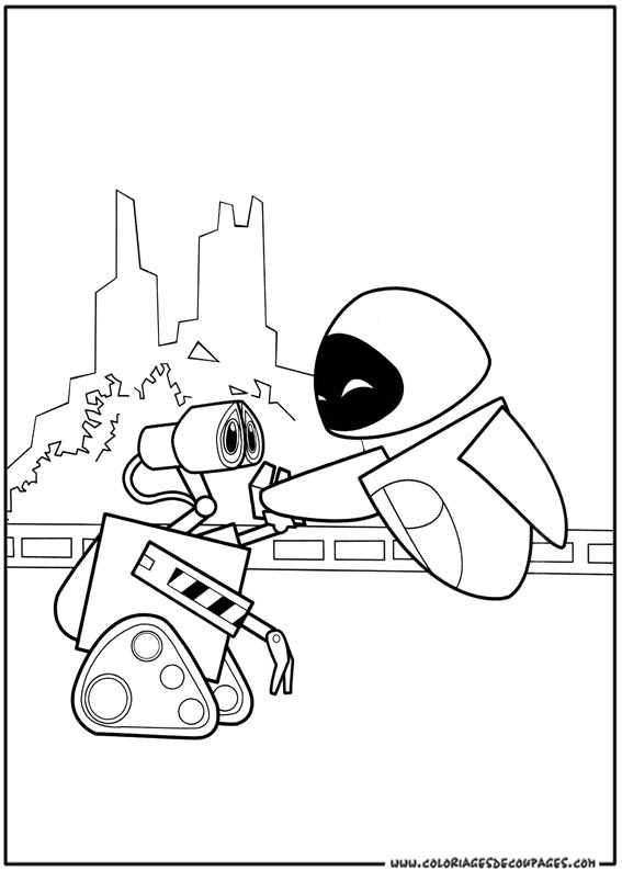 Coloring page: Wall-E (Animation Movies) #132102 - Free Printable Coloring Pages
