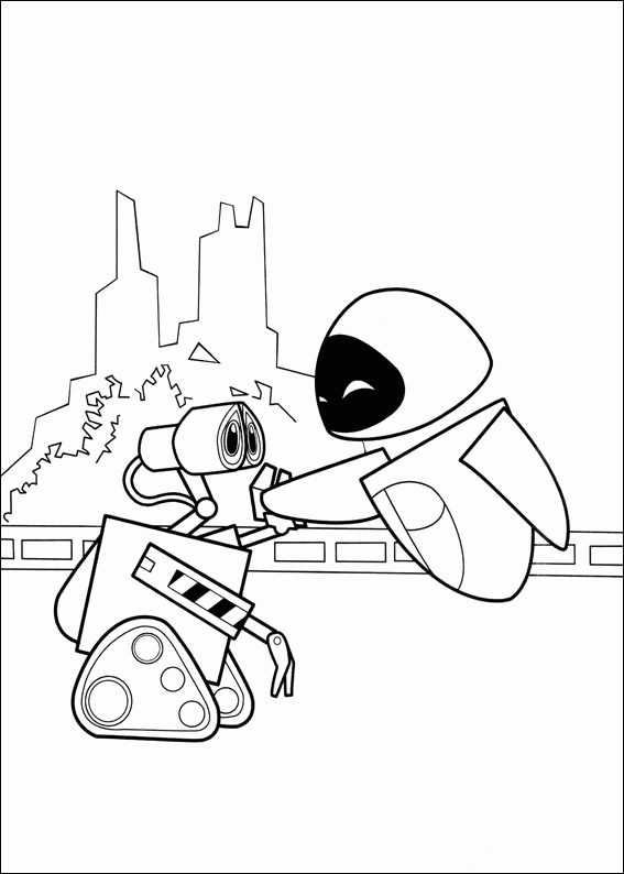 Coloring page: Wall-E (Animation Movies) #132107 - Free Printable Coloring Pages