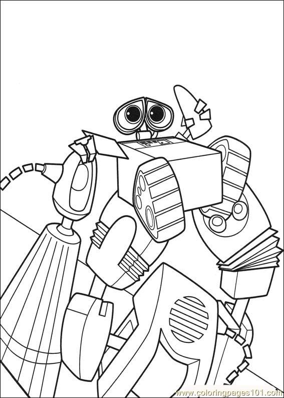 Coloring page: Wall-E (Animation Movies) #132111 - Free Printable Coloring Pages