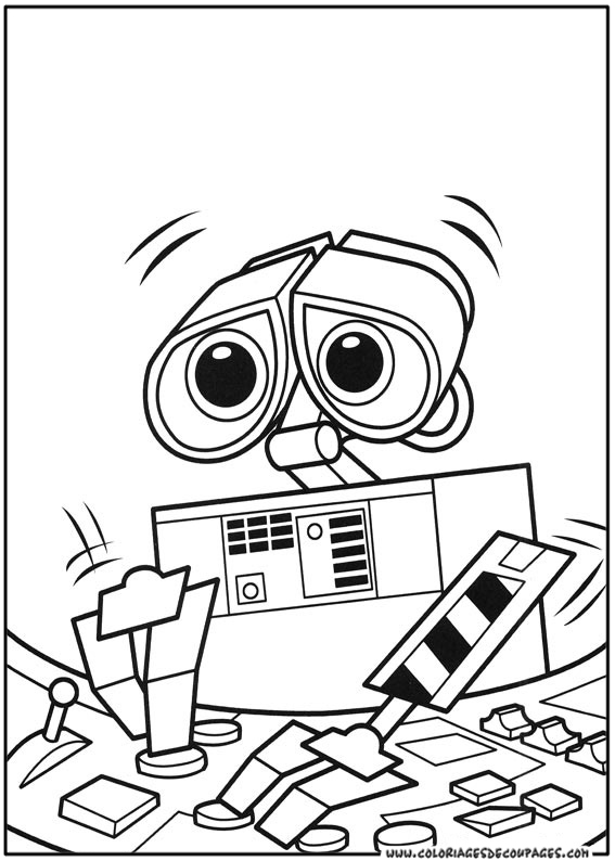 Coloring page: Wall-E (Animation Movies) #132116 - Free Printable Coloring Pages