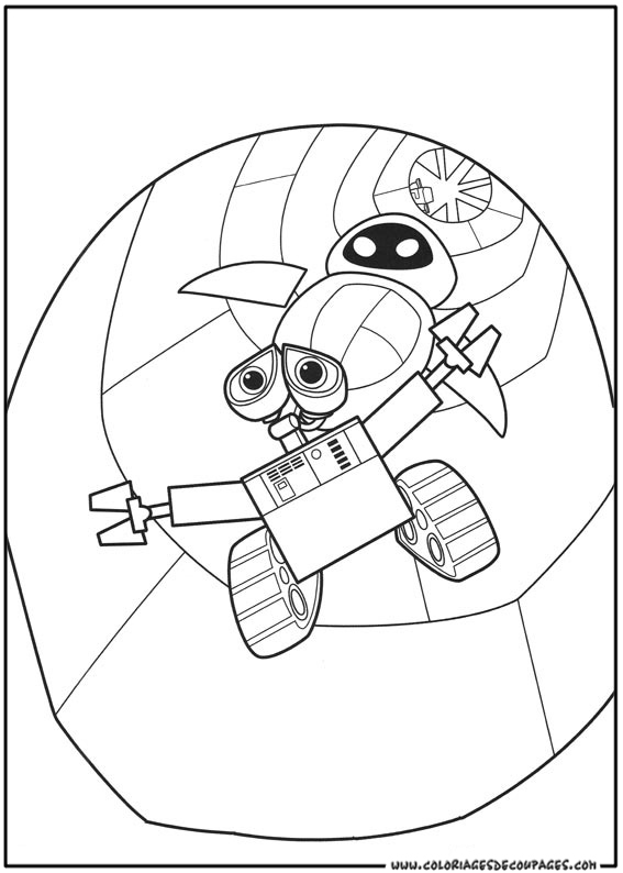 Coloring page: Wall-E (Animation Movies) #132117 - Free Printable Coloring Pages