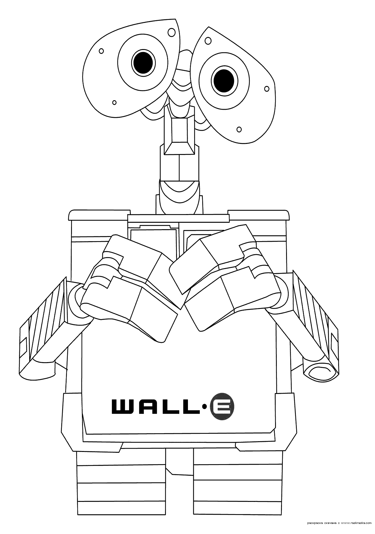 WallE (Animation Movies) Printable coloring pages