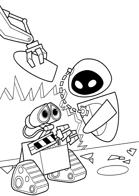 Coloring page: Wall-E (Animation Movies) #132122 - Free Printable Coloring Pages
