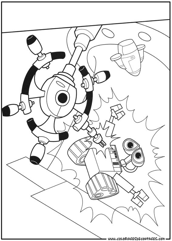 Coloring page: Wall-E (Animation Movies) #132124 - Free Printable Coloring Pages