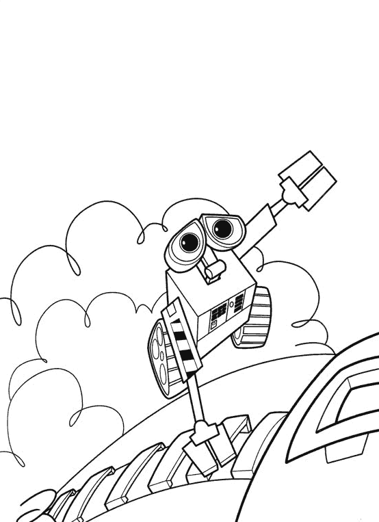 Coloring page: Wall-E (Animation Movies) #132125 - Free Printable Coloring Pages