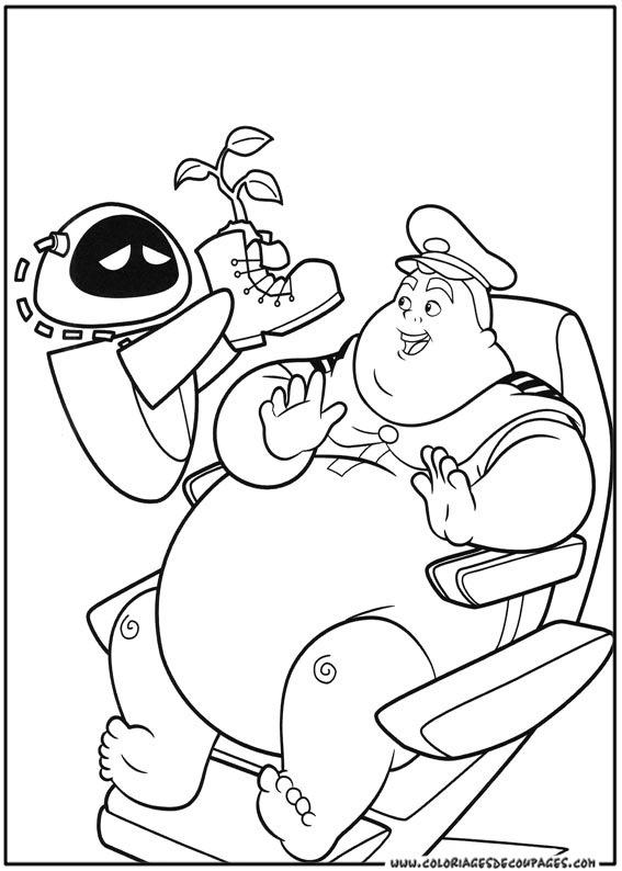 Coloring page: Wall-E (Animation Movies) #132132 - Free Printable Coloring Pages
