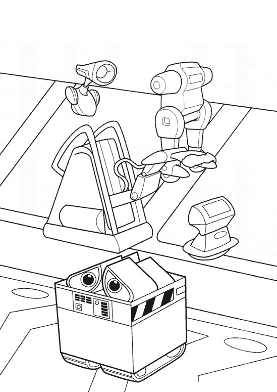 Coloring page: Wall-E (Animation Movies) #132137 - Free Printable Coloring Pages