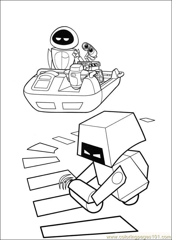 Coloring page: Wall-E (Animation Movies) #132150 - Free Printable Coloring Pages