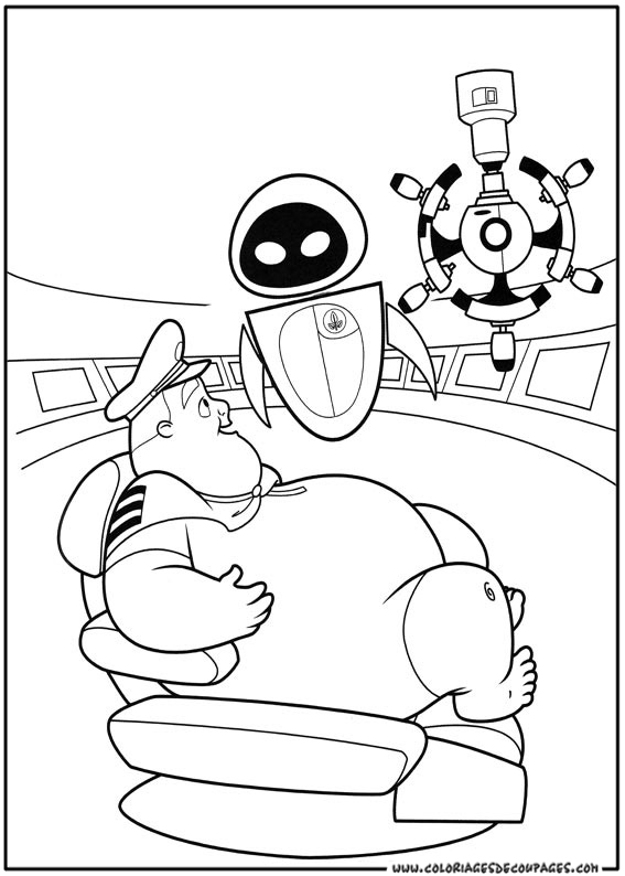Coloring page: Wall-E (Animation Movies) #132154 - Free Printable Coloring Pages