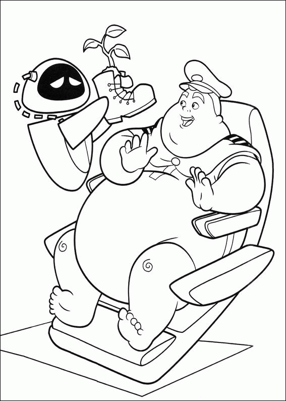 Coloring page: Wall-E (Animation Movies) #132172 - Free Printable Coloring Pages