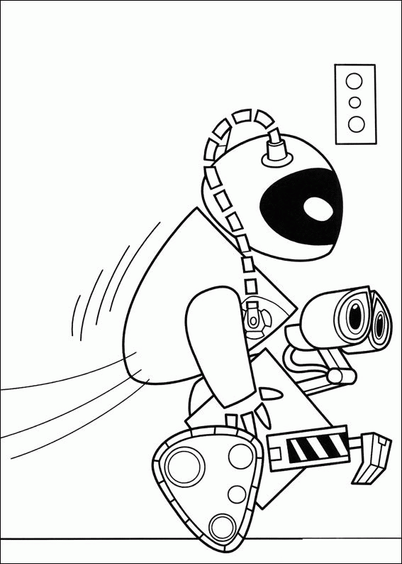 Coloring page: Wall-E (Animation Movies) #132182 - Free Printable Coloring Pages