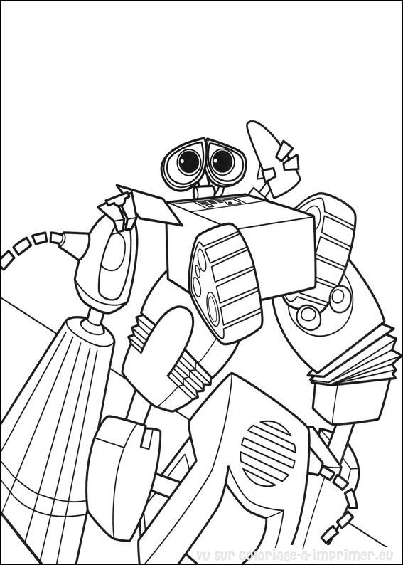 Coloring page: Wall-E (Animation Movies) #132184 - Free Printable Coloring Pages
