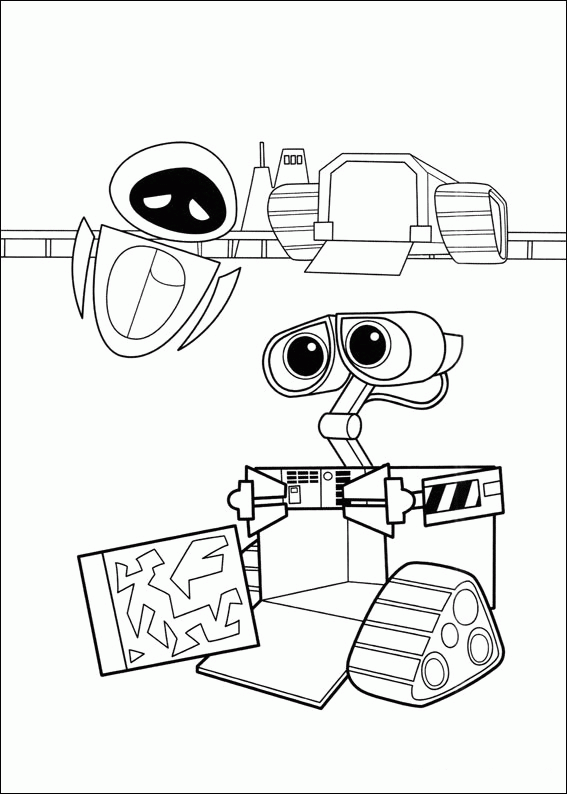 Coloring page: Wall-E (Animation Movies) #132188 - Free Printable Coloring Pages