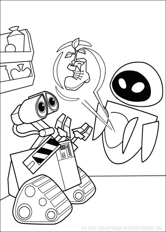 Coloring page: Wall-E (Animation Movies) #132190 - Free Printable Coloring Pages
