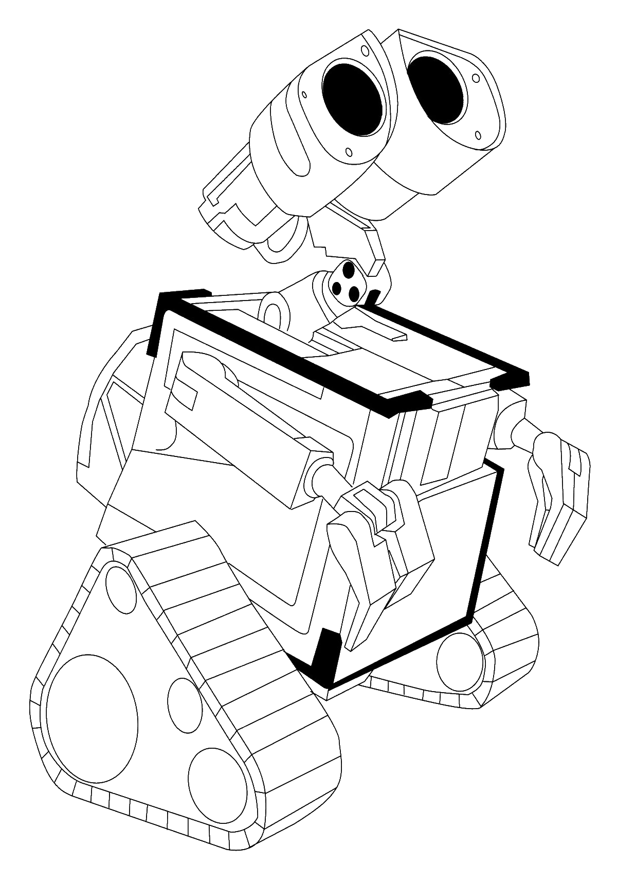 Coloring page: Wall-E (Animation Movies) #132192 - Free Printable Coloring Pages