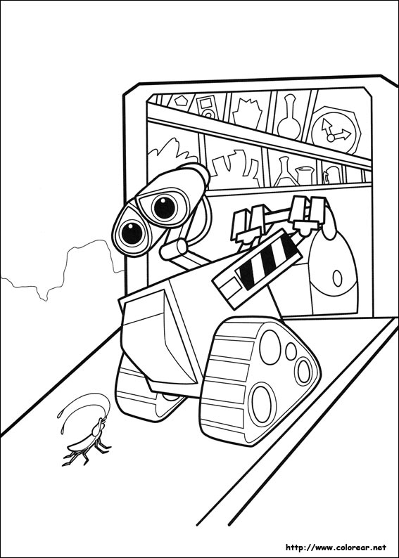 Coloring page: Wall-E (Animation Movies) #132203 - Free Printable Coloring Pages