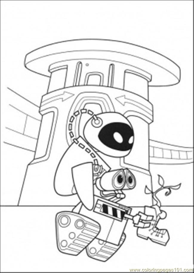 Coloring page: Wall-E (Animation Movies) #132208 - Free Printable Coloring Pages