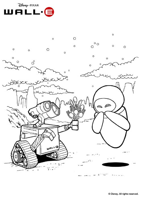 Coloring page: Wall-E (Animation Movies) #132220 - Free Printable Coloring Pages