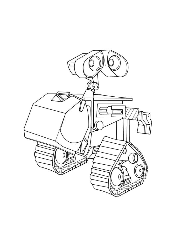 Free printable WALL-E coloring page #206005 from Animation Movies collection