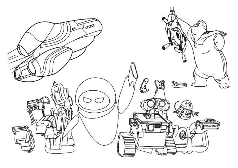 Free printable WALL-E coloring page #206014 from Animation Movies collection