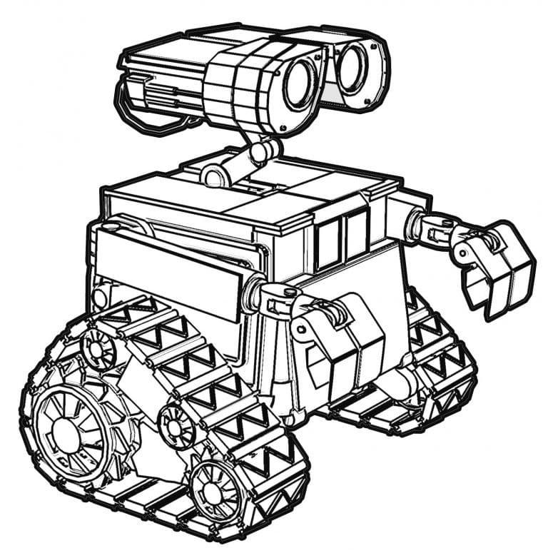 Free printable WALL-E coloring page #206016 from Animation Movies collection Free printable WALL-E coloring page #206016 from Animation Movies collection