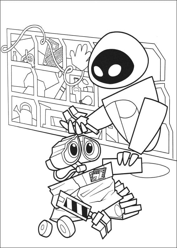 Free printable WALL-E coloring page #206028 from Animation Movies collection