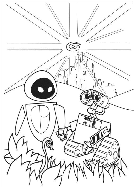 Free printable WALL-E coloring page #206046 from Animation Movies collection Free printable WALL-E coloring page #206046 from Animation Movies collection