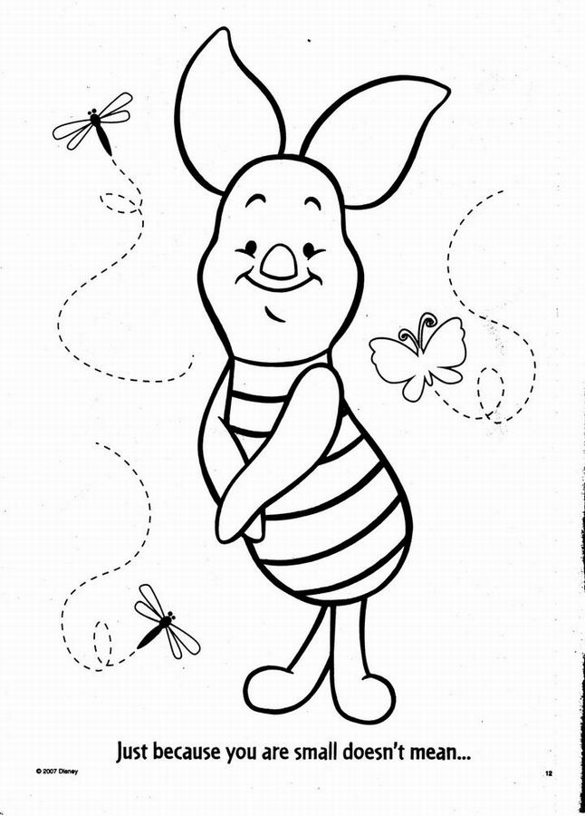 Coloring page: Winnie the Pooh (Animation Movies) #28621 - Free Printable Coloring Pages