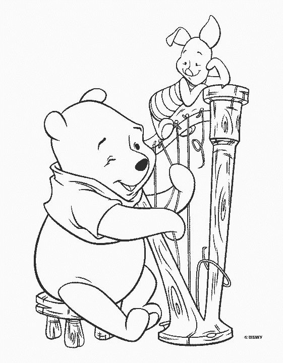 Coloring page: Winnie the Pooh (Animation Movies) #28625 - Free Printable Coloring Pages