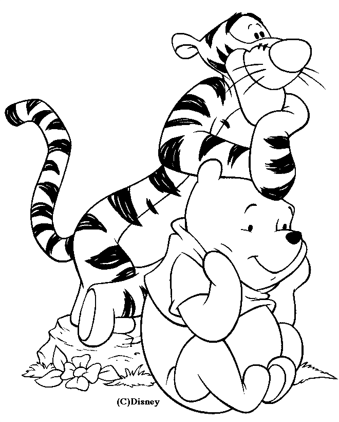 Coloring page: Winnie the Pooh (Animation Movies) #28633 - Free Printable Coloring Pages