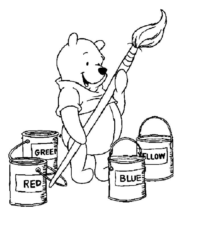 Coloring page: Winnie the Pooh (Animation Movies) #28638 - Free Printable Coloring Pages