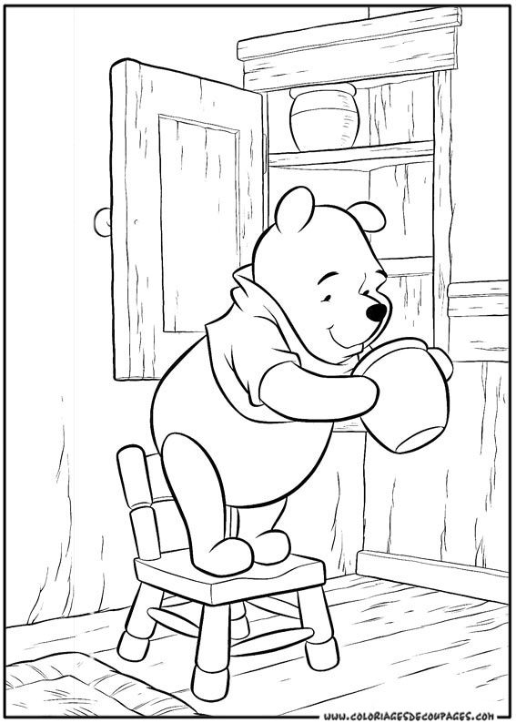 Coloring page: Winnie the Pooh (Animation Movies) #28661 - Free Printable Coloring Pages