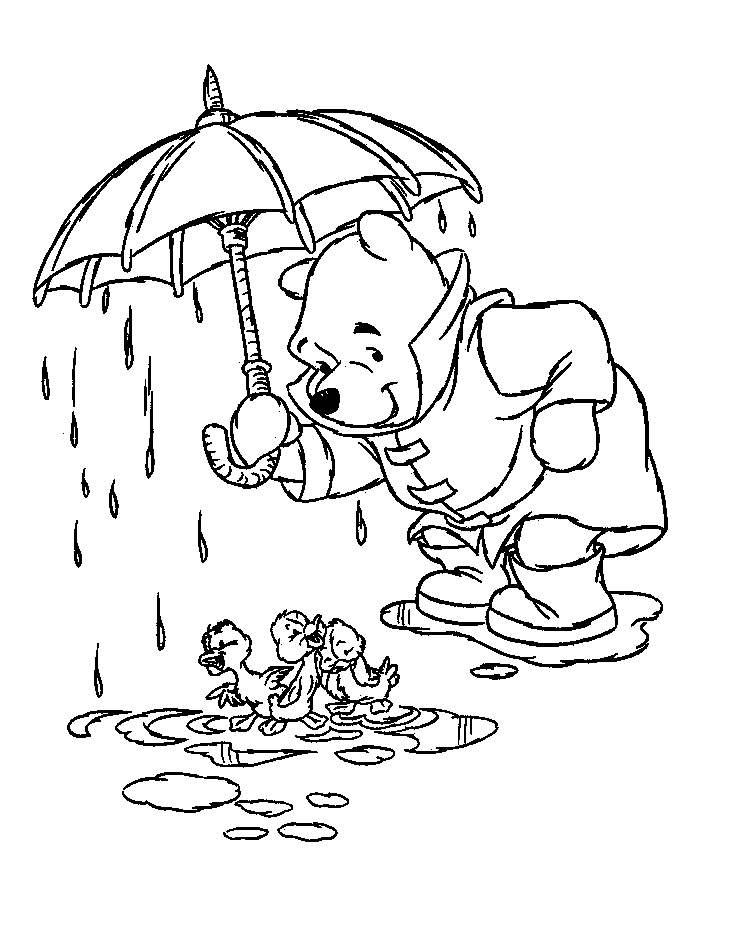 coloring pages of winnie the pooh bear