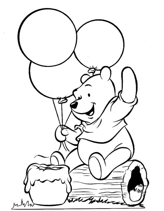 Coloring page: Winnie the Pooh (Animation Movies) #28668 - Free Printable Coloring Pages