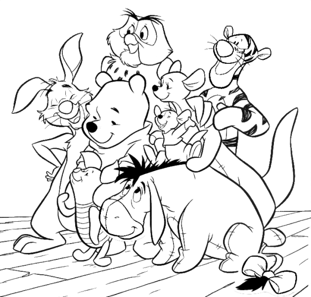 Coloring page: Winnie the Pooh (Animation Movies) #28671 - Free Printable Coloring Pages