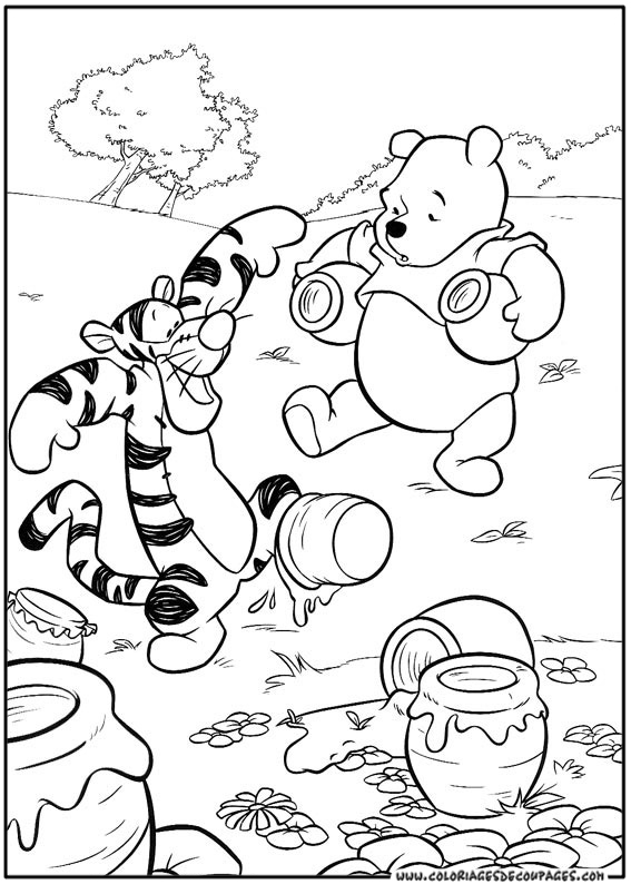 Coloring page: Winnie the Pooh (Animation Movies) #28675 - Free Printable Coloring Pages