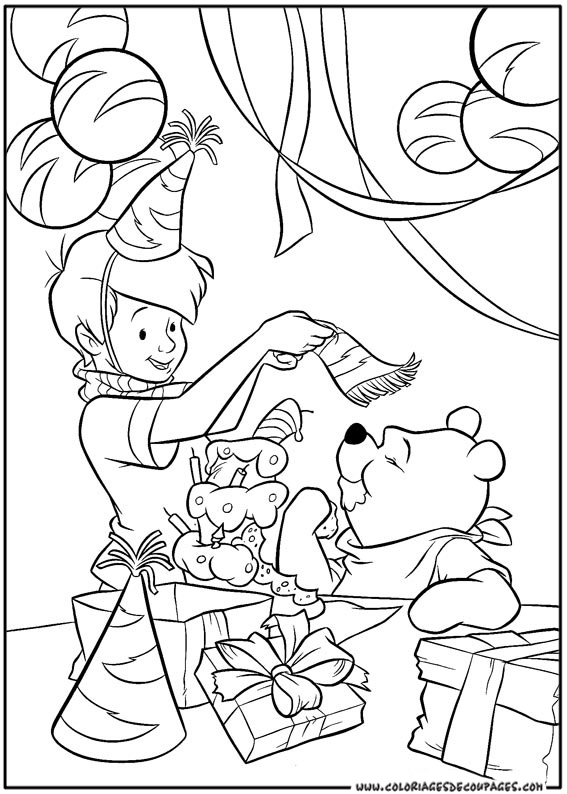 Coloring page: Winnie the Pooh (Animation Movies) #28678 - Free Printable Coloring Pages