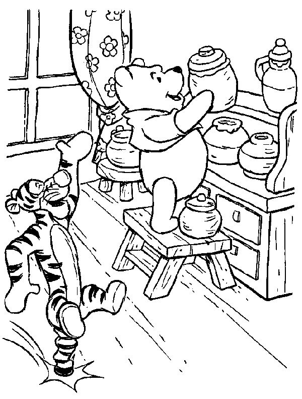 Coloring page: Winnie the Pooh (Animation Movies) #28694 - Free Printable Coloring Pages