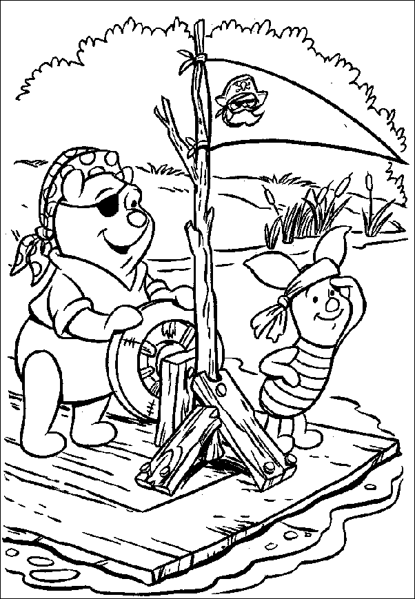 Coloring page: Winnie the Pooh (Animation Movies) #28702 - Free Printable Coloring Pages