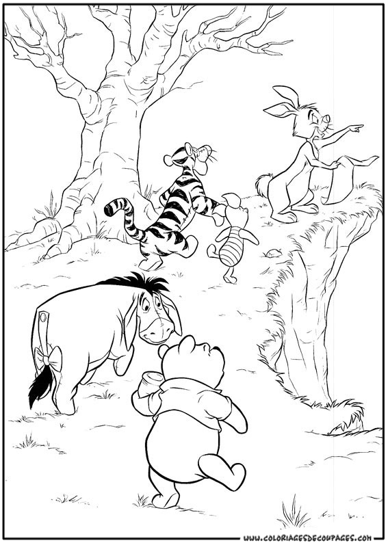Coloring page: Winnie the Pooh (Animation Movies) #28719 - Free Printable Coloring Pages