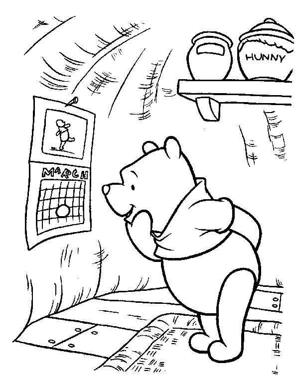 Coloring page: Winnie the Pooh (Animation Movies) #28727 - Free Printable Coloring Pages