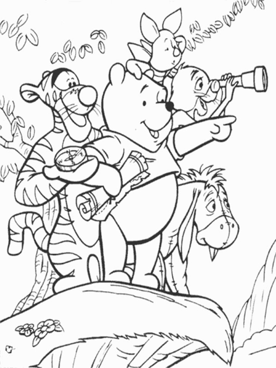 Coloring page: Winnie the Pooh (Animation Movies) #28740 - Free Printable Coloring Pages